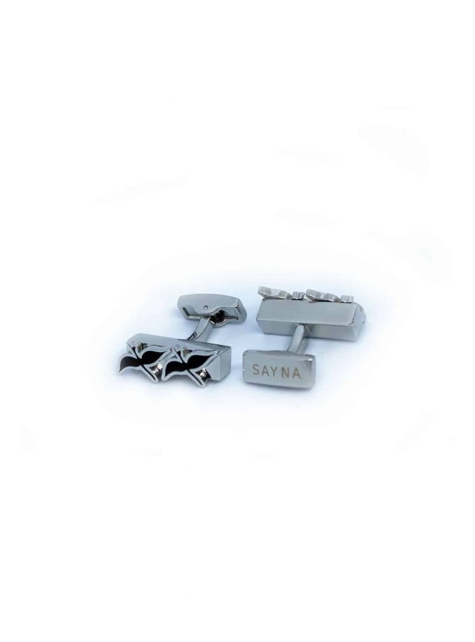 silver cufflinks for men Sayna london migration collection