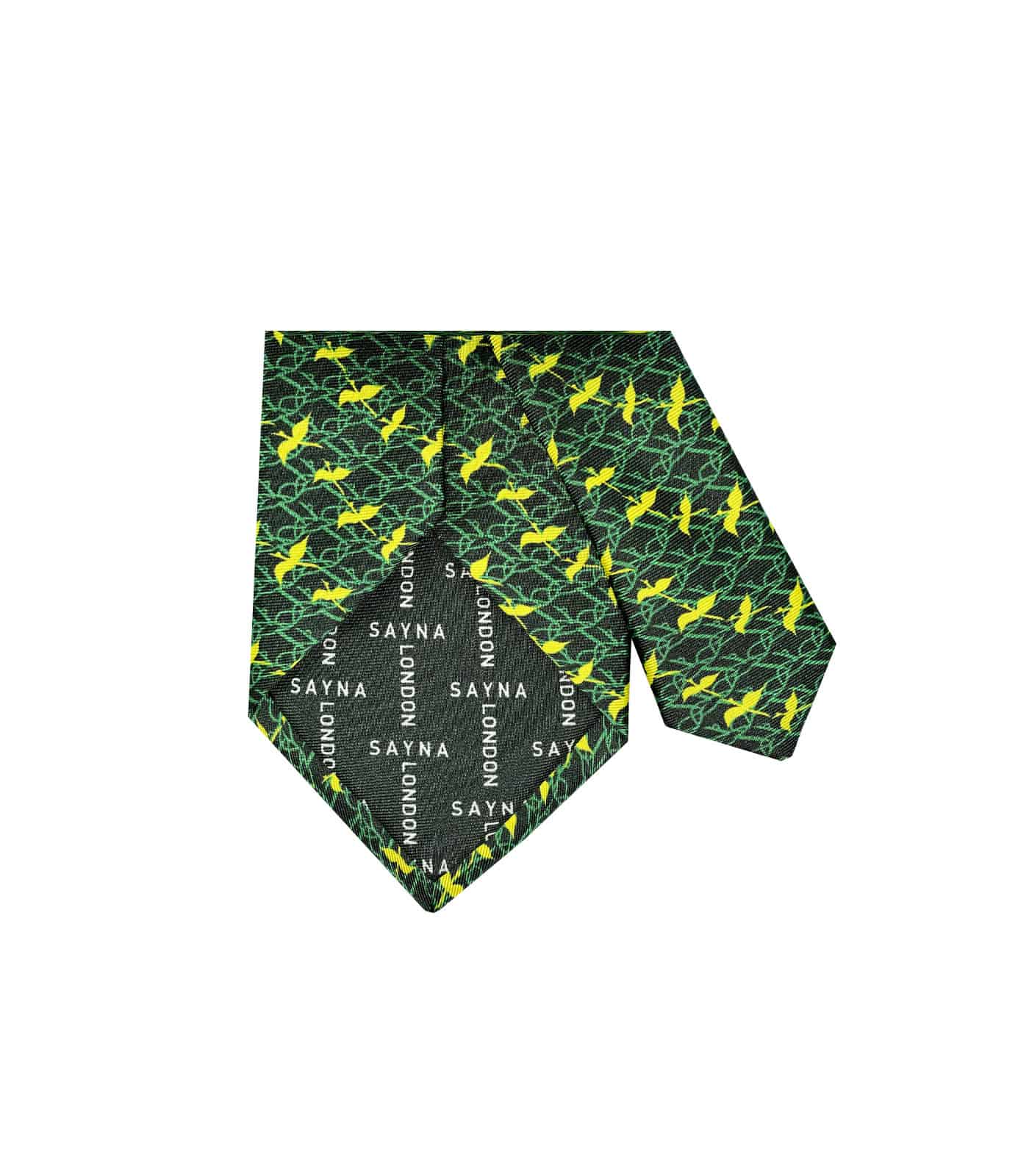 Green Silk Tie for men