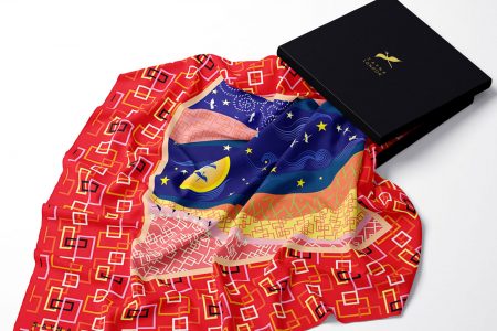 luxury silk scarves sayna london british brand