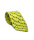 yellow Silk Tie for men