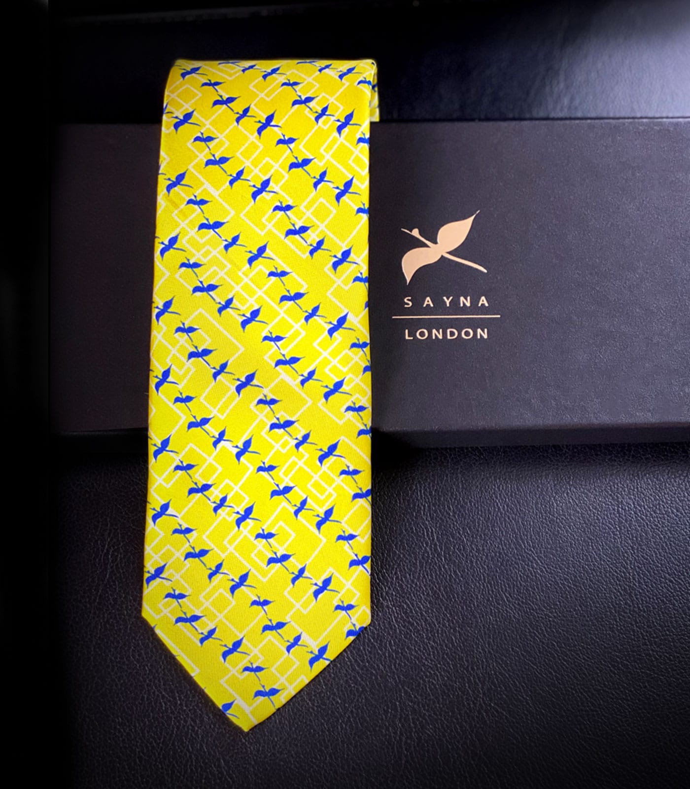 yellow Silk Tie for gentlemen, gift for him, valentins gift, fathers day gift, luxury gift, gift idea
