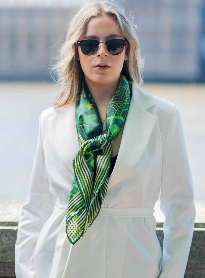luxury silk scarves SAYNA LONDON