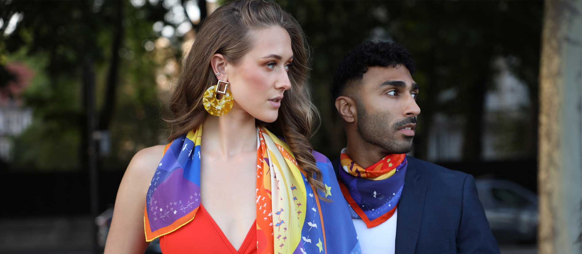 luxury silk scarves london